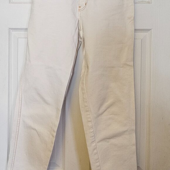 Moschino Jeans White Denim High-Waist Straight Leg - Size 29 - Picture 2 of 16